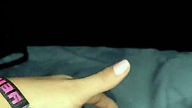 Masturbating My Pussy While Watching Hot Shemale Creampie Porn