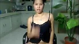 sexy sweet asian anal dildo fucking her ass