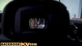 This POV MFF threeway captures wild lesbian sex on a photoshoot set 😍