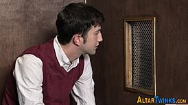 Gay priest casually fucks teen twink's ass in uniform