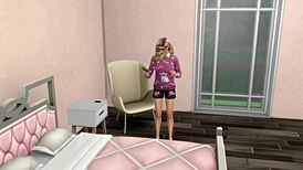 sims 4 straight girl gets seduced into first scissoring with lesbian 😏