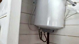 Replaced water boiler and fucked friends mom in bedroom