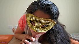 stepmom blowjobs and deepthroats my cock then i fuck her vagina reverse cowgirl 😈