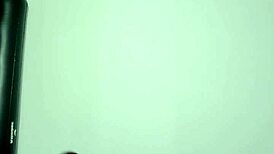 Young Goth Latina Tries First Anal with Glass Dildo