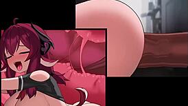 Goat Chan licks tits in wild threesome!