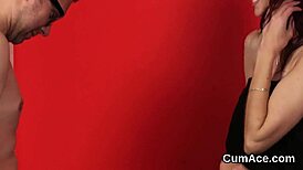 Wow! Kinky Peach Swallows Every Drop of Sperm Load