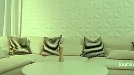 she enjoys tasting her sensual orgasm after masturbation