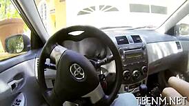 Sexy teen halle von is using her mouth on a big cock in this orgasmic scene