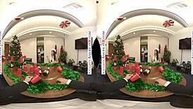 Ashley, Gracie, Stephanie Seduce After Holiday Party.