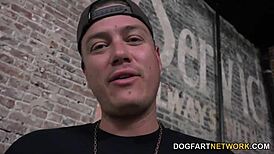 Chatting with Lisa Tiffian before her gangbang!