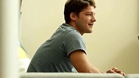 Gay stud engages in raw intense pounding session