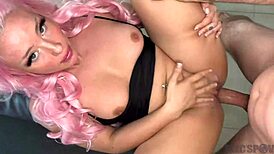 Sexy Latina PAWG Mandy Waters drilled hard by J Mac in tight black dress.