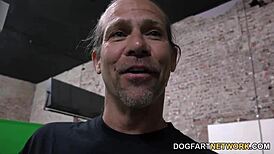 Chatting with Lisa Tiffian before her gangbang!