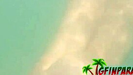 pov bareback sex with girlfriend at hotel, then wild at the beach