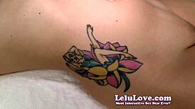 pov rubbing that tattoo and cumming all over it with lelu love 😏💦