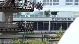 What Happens When Cute Blonde Teen Alexis Crystal Joins Public Threesome?