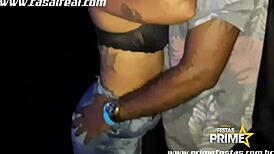 Gata Mística and Paty Levada in a wild gangbang sucking session.