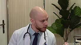 Best friend visits in the hospital, sharing intimate moments without protection in a surprising turn of events