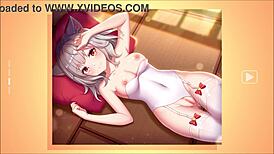 Hentai Girl Undresses Naked Showing Tits Ass Pussy