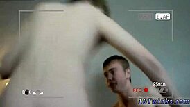 Gay twinks sucking their own cocks after naked volleyball match