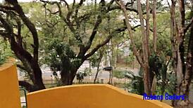 busty teen masturbates naked outdoors bruna paz