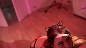 the bitch fucked her attached boyfriend with blowjob