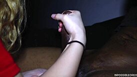 Petite Blonde Teen Rides Big Black Cock Anal