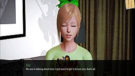 Exploring my new family in this cartoon game.