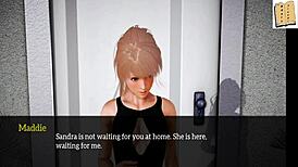 My New Family 26: Blonde And Redhead Cartoon Sisters With Small Tits