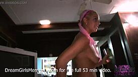 damn, these wild party girls are playin' late night pussy games with closeup gyno toys!