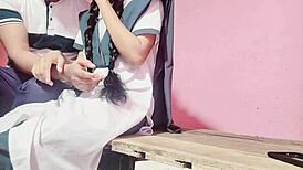 Indian girl gets pounded by her tuition teacher in wild session