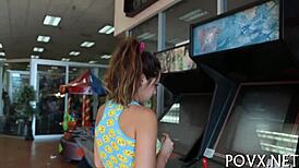 Zoe Foxx gets pounded hard in rough teen action