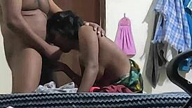 Indian College Girl Sucks Uncle's Cock In Bedroom