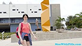 Yo, watch this teen amateur get buttfucked in a wild threeway! 🔥