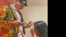 Mchenry Cruiser Receives a Blowjob During His Standup Comedy Performance