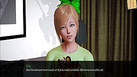 Exploring my new family in this cartoon game.