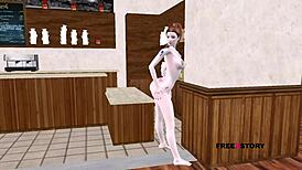 An Animated 3D Porn Video Of A Cute Teen 18+ Girl Giving Sexy Poses