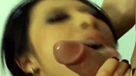 Slut Performs Oral Sex and Blowjob at Home