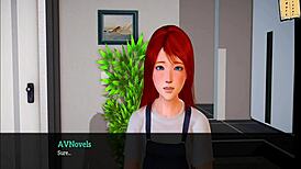 Exploring my new family in this cartoon game.