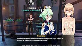 Klee Gets Bound In Lesbian Bondage Game With Fingering