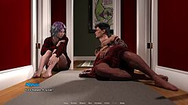 in the hellcat lounge, a teen with big nipples and pierced tits encounters a monster cock friend for intense sex