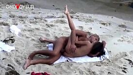 Beach date turned into passionate sex with super hot brunette!
