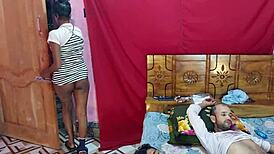 College girl gets first double penetration with two huge cocks in rough interracial threesome