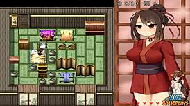Kunoichi peony gameplay with groping and cum