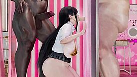 出轨妻子享受BBC狂野3D动作