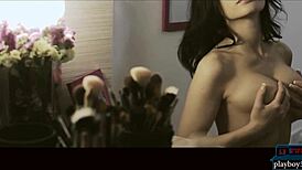 Look at this big breasted euro babe exposing her tits