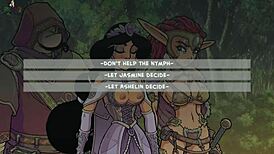 Akabur's Star Channel Features Ashelin in Intimate Cartoon Scene