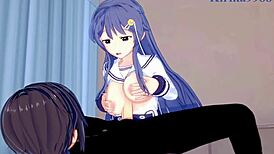 chiaki kanda and kotone hara having wild sex in that hentai