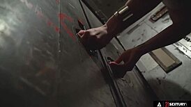 Angie Lynx Rides Big Ass in Lingerie for Intense Double Penetration and Deepthroat.