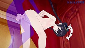 Ryuuge Kisaki And Asagiri Suou Engage In Intense Sex With Creampie In Blue Archive Hentai.